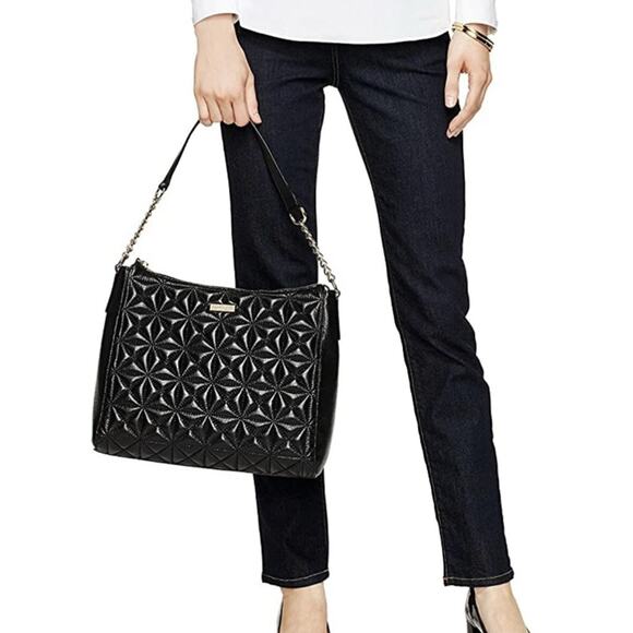 NWT $298 Kate Spade WHITAKER PLACE AURELIA BLACK - Picture 2 of 12